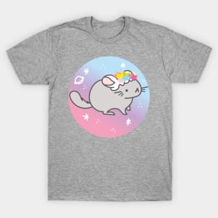 Kawaii Flower Chinchilla T-Shirt